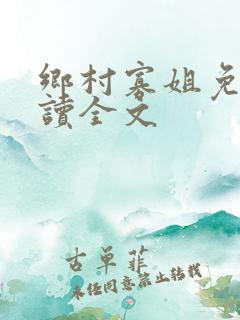 乡村寡姐免费阅读全文