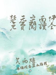 楚元宋南伊小说免费阅读全文最新章节