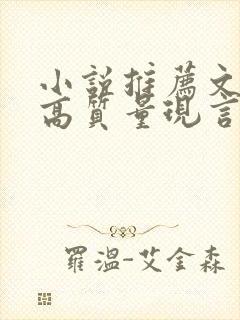 小说推荐文笔好高质量现言