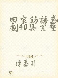 回家的诱惑电视剧40集完整版免费