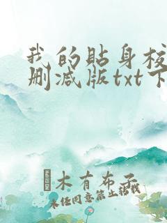 我的贴身校花未删减版txt下载