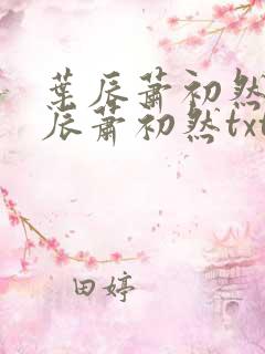 叶辰萧初然 叶辰萧初然txt