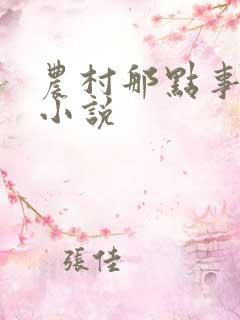 农村那点事儿的小说