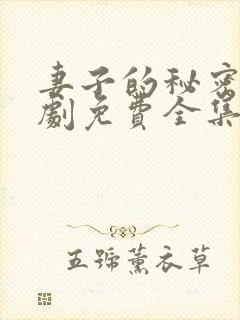 妻子的秘密电视剧免费全集完整版