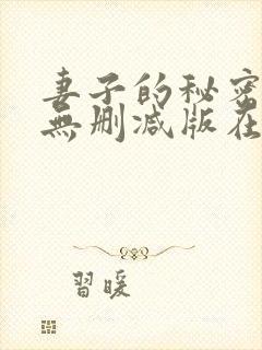 妻子的秘密日剧无删减版在线观看