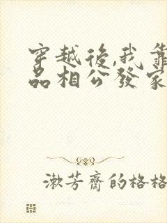 穿越后,我靠极品相公发家致富