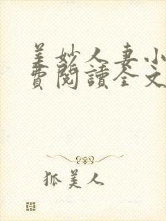 美妙人妻小说免费阅读全文
