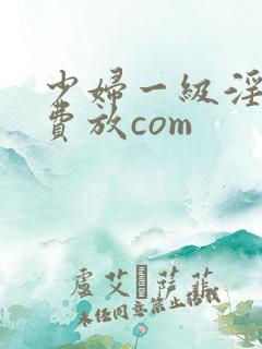 少妇一级淫片免费放com