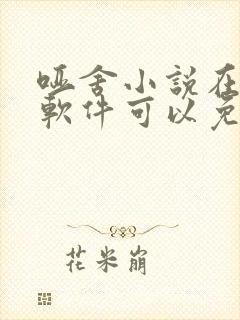 哑舍小说在什么软件可以免费阅读