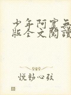 少年阿宾无删减版全文阅读