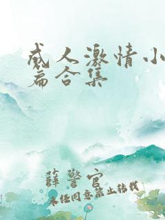 成人激情小说短篇合集