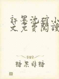许墨沈确小说全文免费阅读