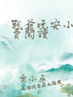 战爷晚安小说免费阅读