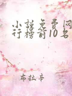 小说免费网站排行榜前10名