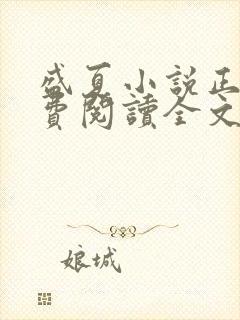盛夏小说正版免费阅读全文无弹窗