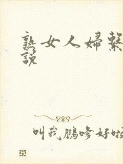 熟女人妇系列小说