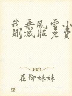 我乘风雪小说无删减版免费阅读