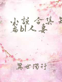 小说 合集 短篇bl人妻