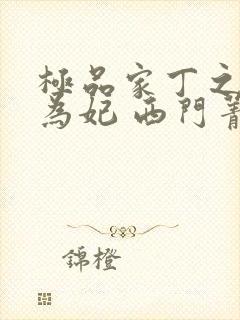 极品家丁之册母为妃 西门菁菁