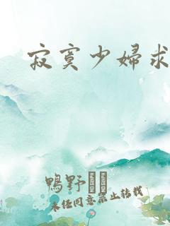 寂寞少妇求日