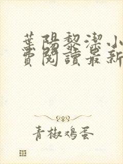 叶阳黎洁小说免费阅读最新章节更新时间