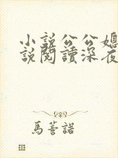 小说公公媳妇小说阅读深夜阅读全文