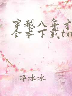 穿越八年才出道全本下载txt