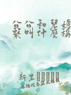 公公和儿媳的关系叫什么称呼