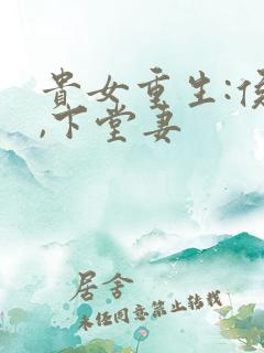 贵女重生:侯府,下堂妻