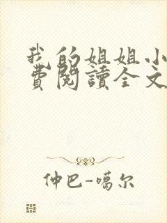 我的姐姐小说免费阅读全文