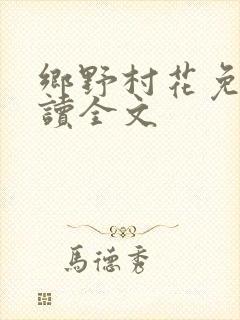 乡野村花免费阅读全文