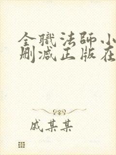 全职法师小说无删减正版在线阅读