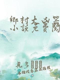乡村大凶器在线小说免费阅读