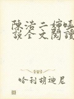 陈浩二婶哑巴小说全文阅读免费