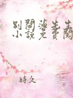 别闹薄先生正版小说免费阅读