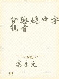 公与媳中字在线观看
