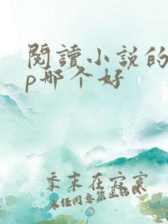 阅读小说的app哪个好