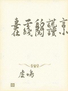 妻子的谎言全文在线阅读小说