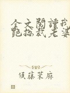 全文阅读我的冷艳总裁老婆