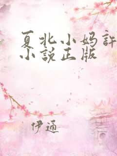 夏北小妈许馨柔小说正版