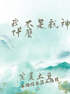 我不是戏神讲了什么