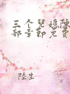 三个儿媳陈红全部章节免费阅读