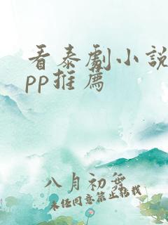 看泰剧小说的app推荐