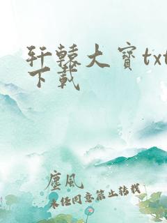 轩辕大宝txt下载