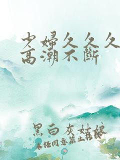 少妇久久久久久高潮不断