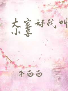 大家好我叫才林小喜
