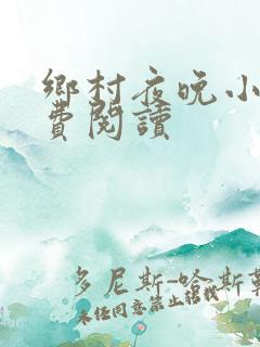 乡村夜晚小说免费阅读