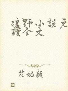浪野小说免费阅读全文