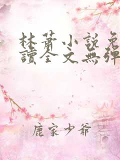 林萧小说免费阅读全文无弹窗