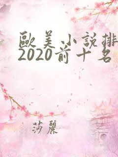 欧美小说排行榜2020前十名